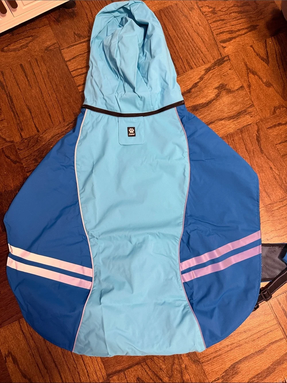 Dog Waterproof Raincoat with Reflective Strap, Hoodie, Full BodyCoverage 2XL